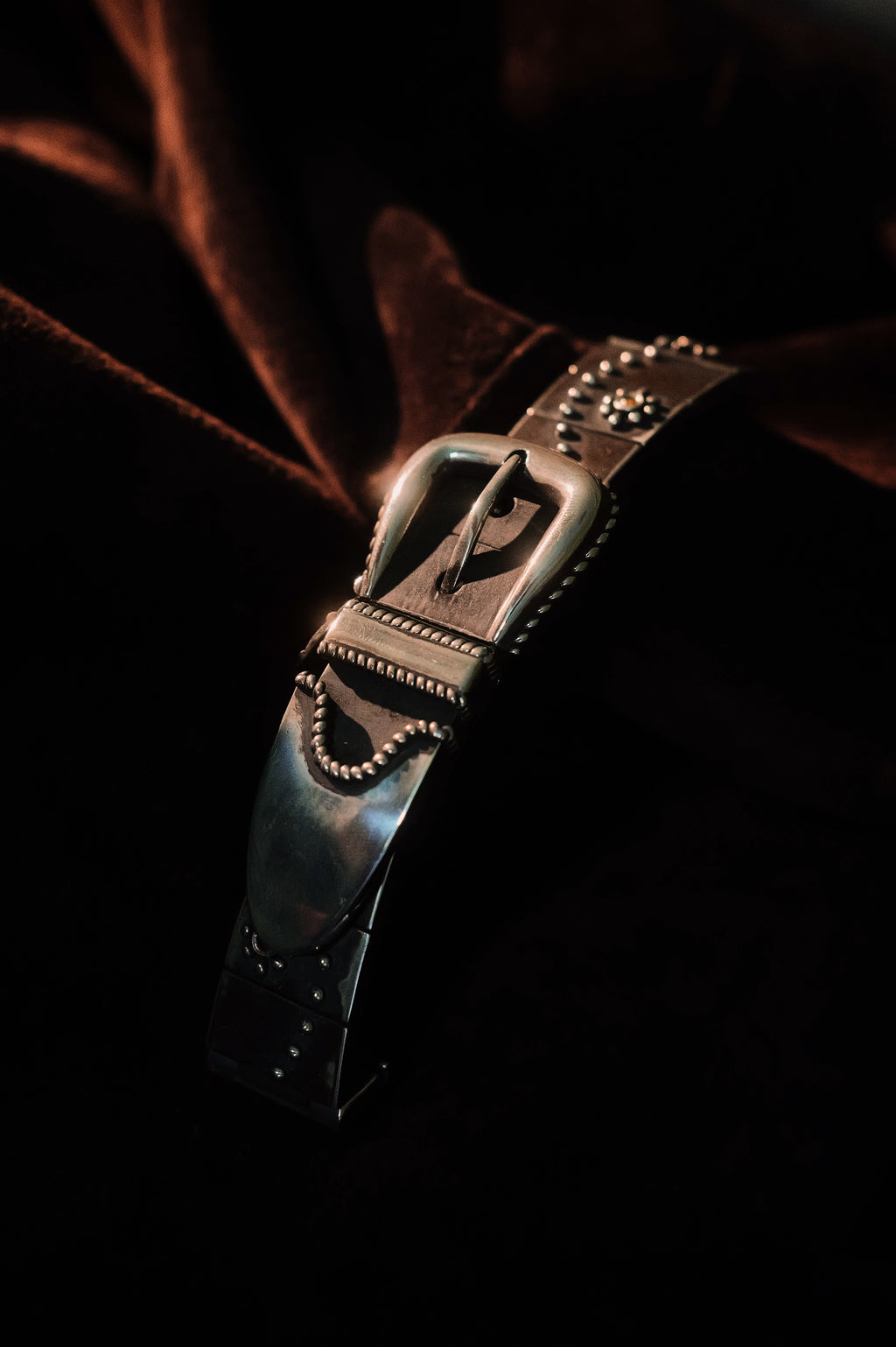 .925 Western Blossom Belt Watch Bracelet