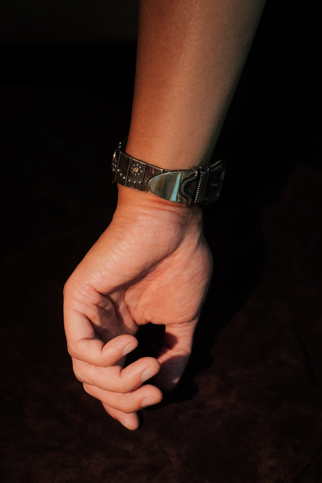 .925 Western Blossom Belt Watch Bracelet
