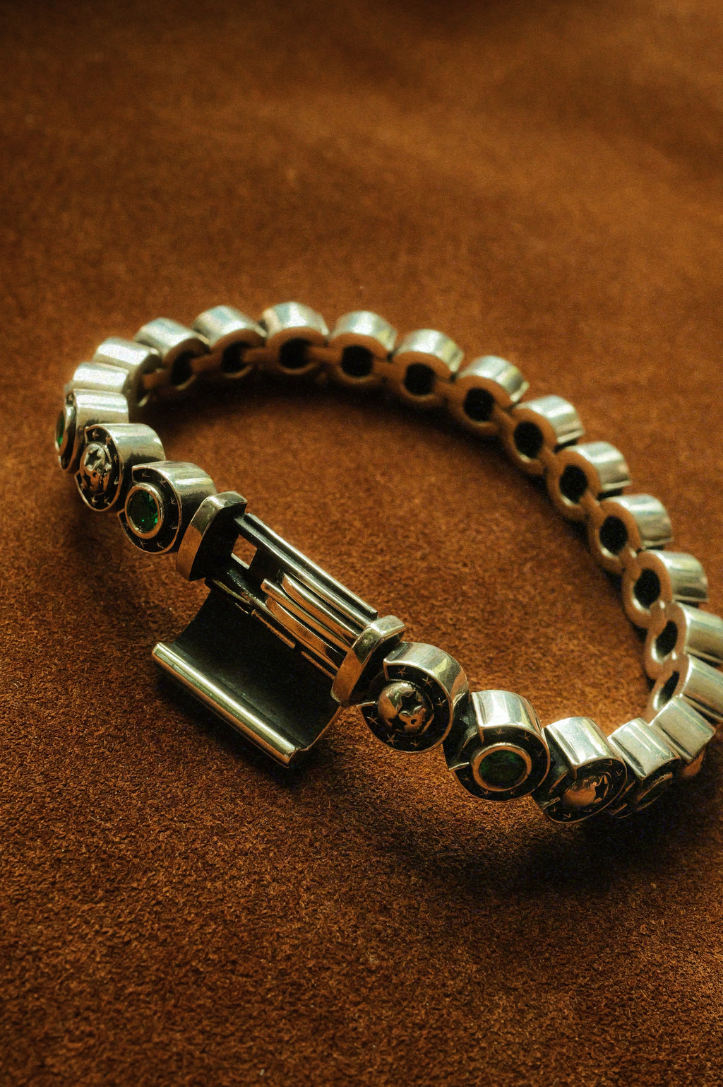 .925 Skull & Gem Tennis Bracelet