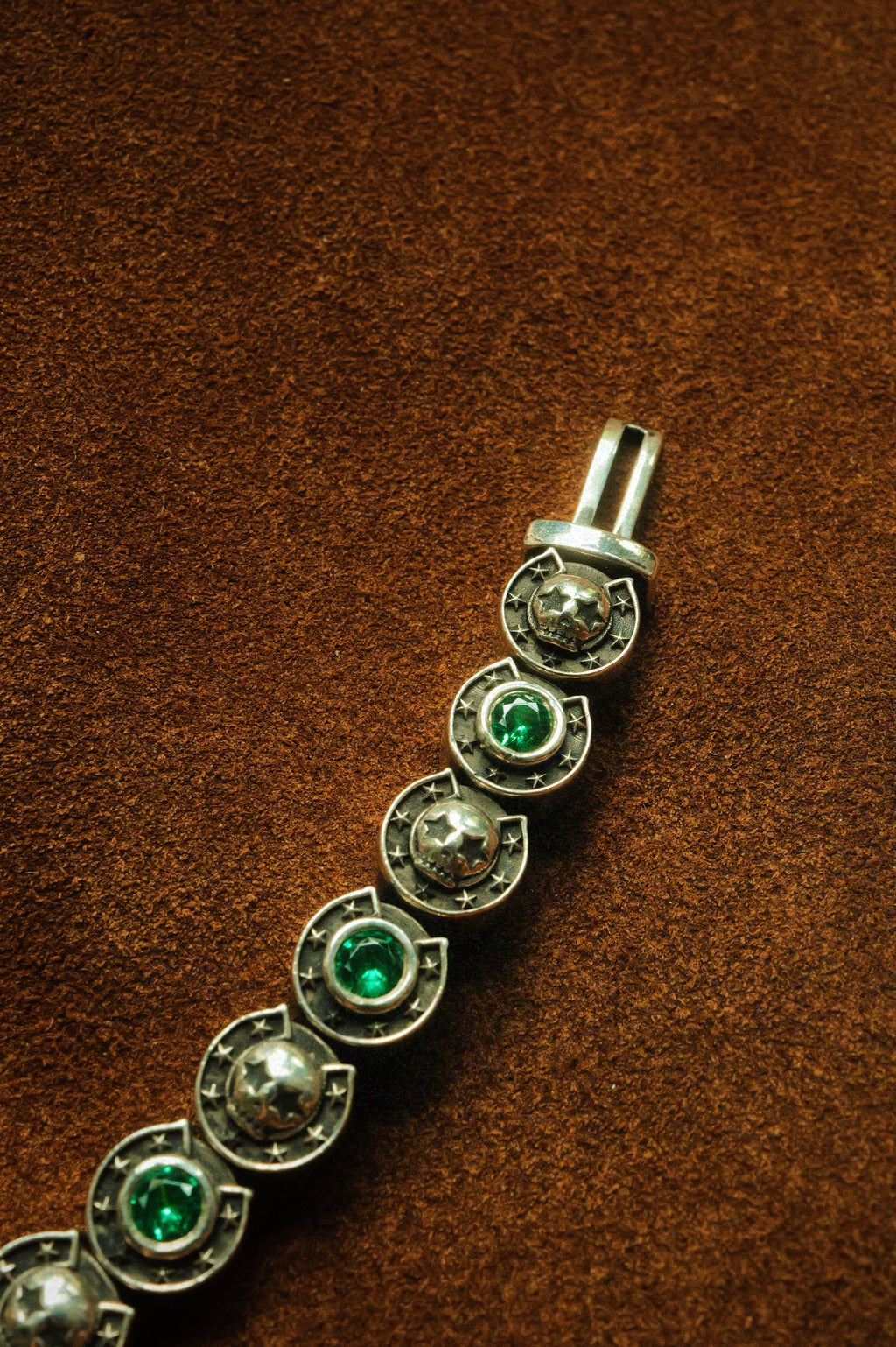 .925 Skull & Gem Tennis Bracelet