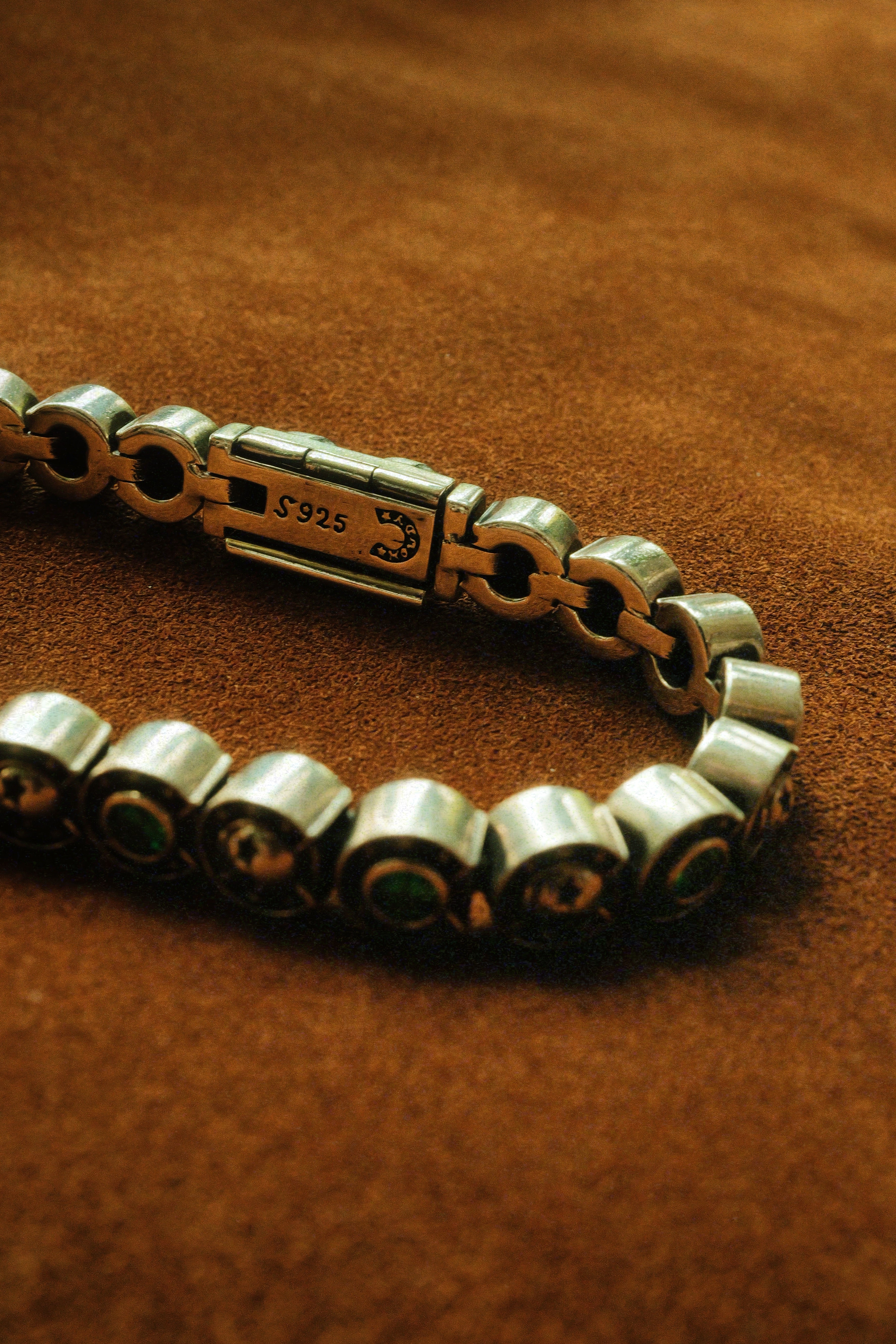 .925 Skull & Gem Tennis Bracelet